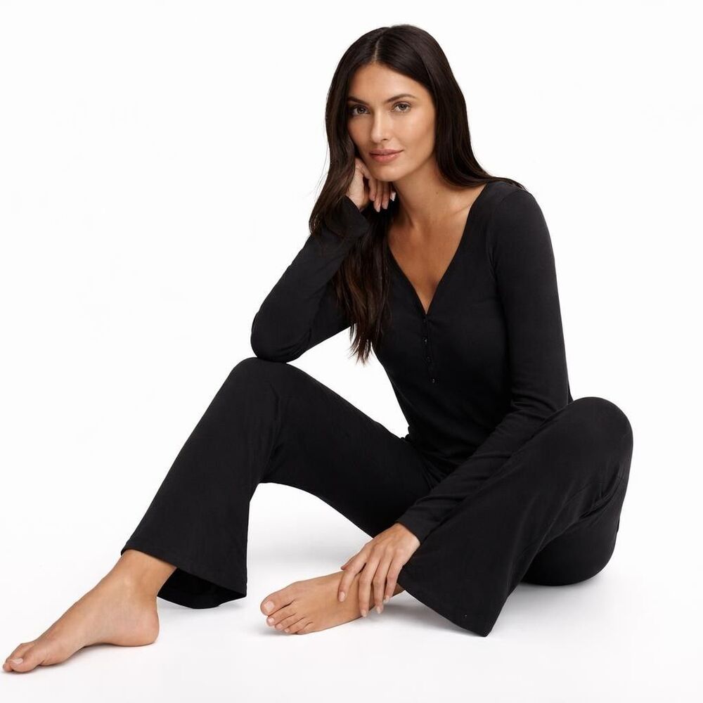 Banana Republic Women's XL Lounge Set Black Modal Blend H0991